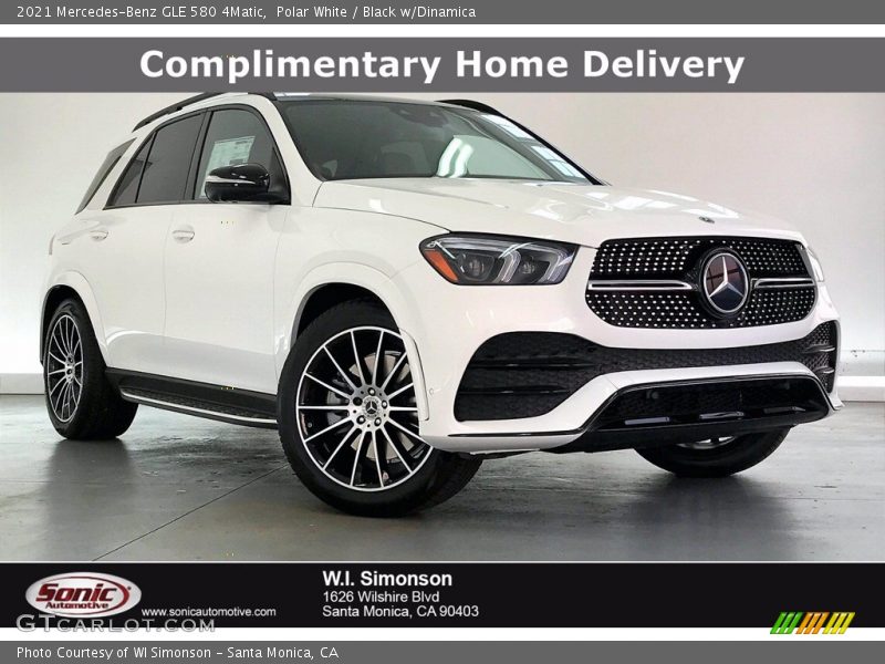 Polar White / Black w/Dinamica 2021 Mercedes-Benz GLE 580 4Matic