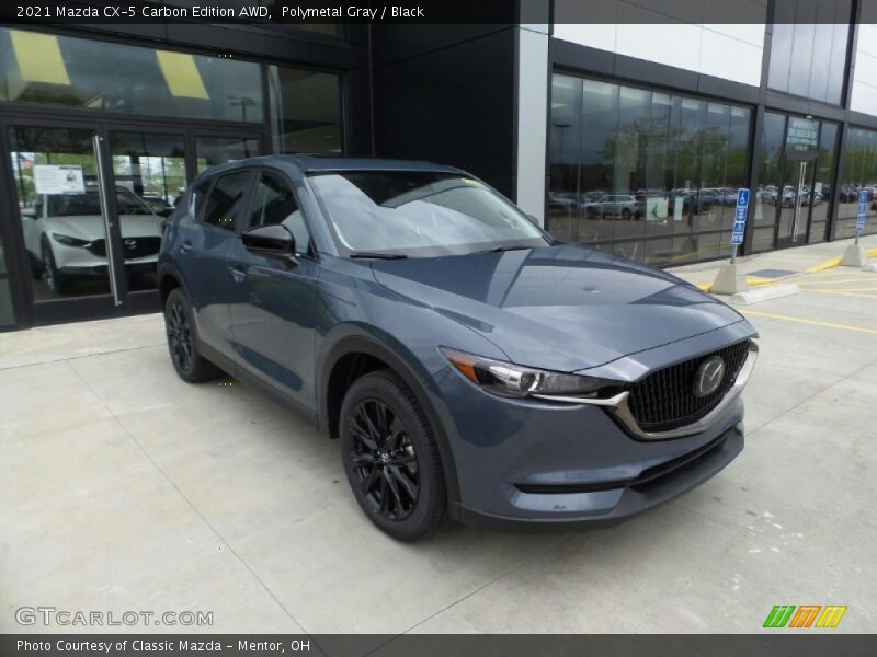 Polymetal Gray / Black 2021 Mazda CX-5 Carbon Edition AWD