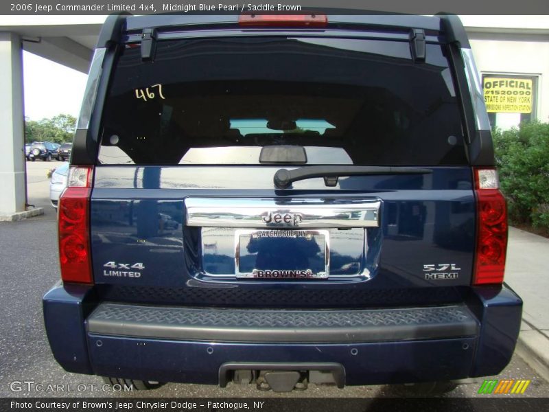 Midnight Blue Pearl / Saddle Brown 2006 Jeep Commander Limited 4x4