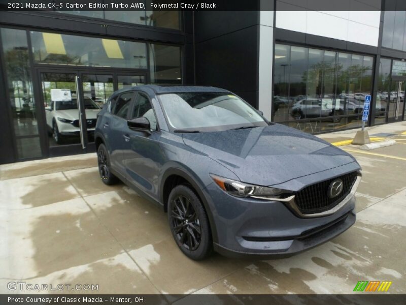 Polymetal Gray / Black 2021 Mazda CX-5 Carbon Edition Turbo AWD