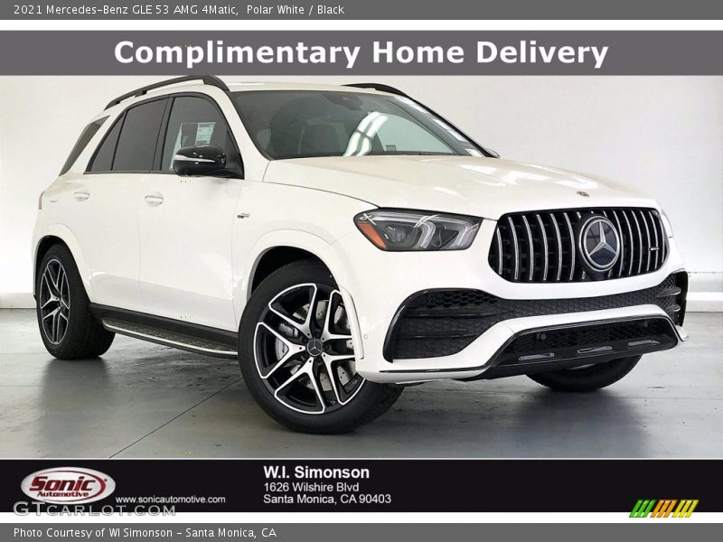 Polar White / Black 2021 Mercedes-Benz GLE 53 AMG 4Matic