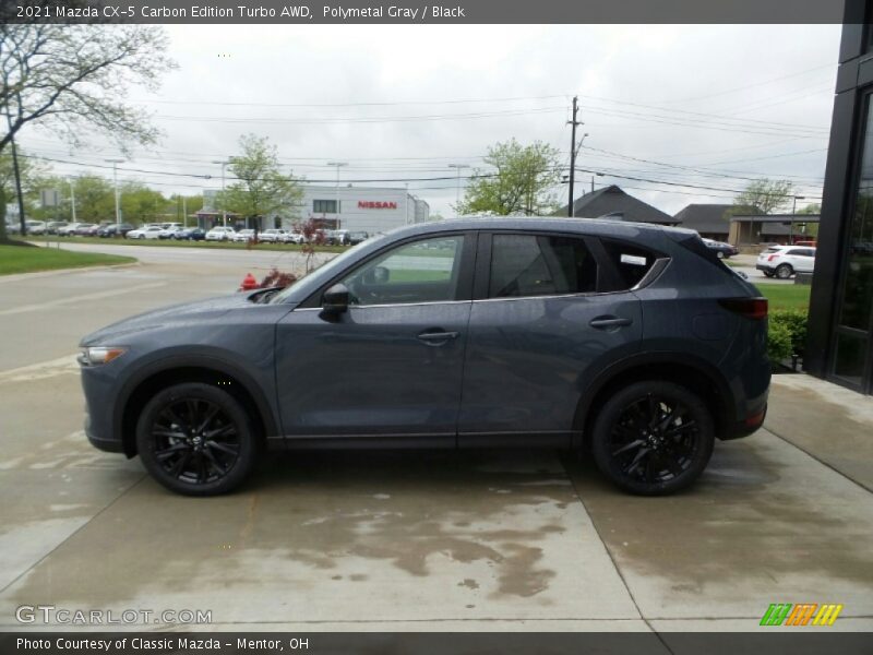 Polymetal Gray / Black 2021 Mazda CX-5 Carbon Edition Turbo AWD