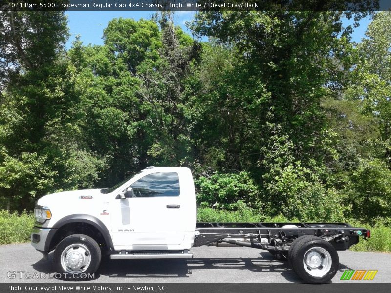 Bright White / Diesel Gray/Black 2021 Ram 5500 Tradesman Regular Cab 4x4 Chassis