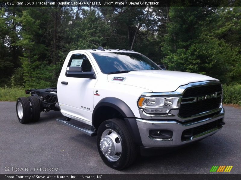 Bright White / Diesel Gray/Black 2021 Ram 5500 Tradesman Regular Cab 4x4 Chassis