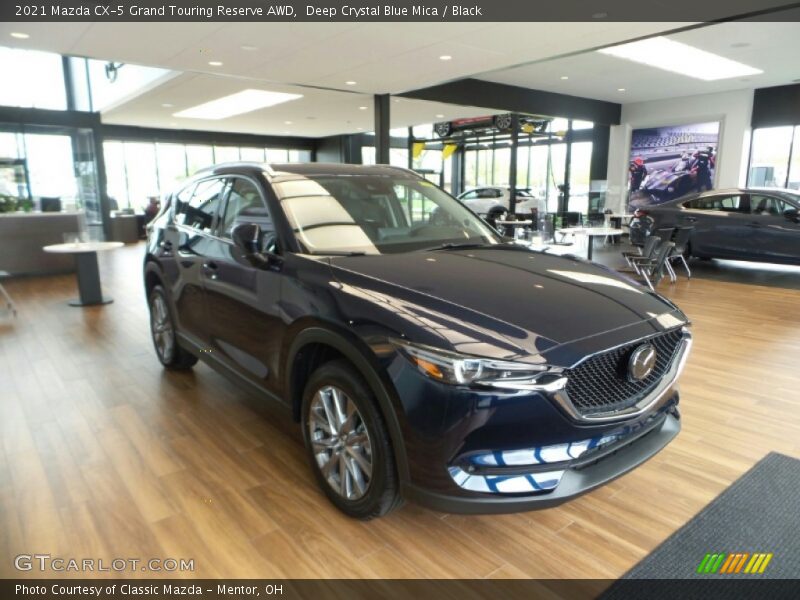 Deep Crystal Blue Mica / Black 2021 Mazda CX-5 Grand Touring Reserve AWD