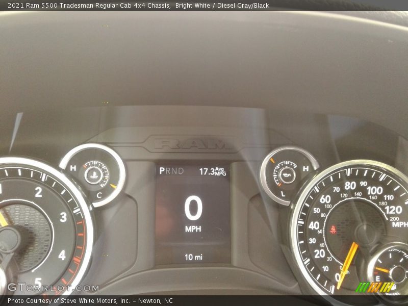 Bright White / Diesel Gray/Black 2021 Ram 5500 Tradesman Regular Cab 4x4 Chassis