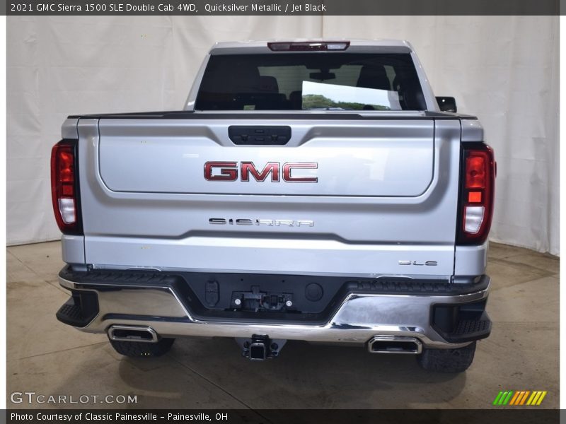Quicksilver Metallic / Jet Black 2021 GMC Sierra 1500 SLE Double Cab 4WD