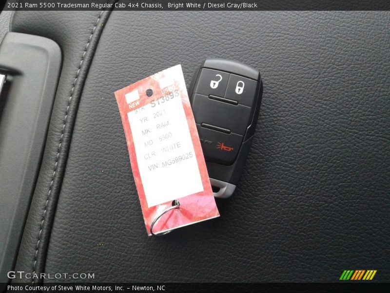 Bright White / Diesel Gray/Black 2021 Ram 5500 Tradesman Regular Cab 4x4 Chassis