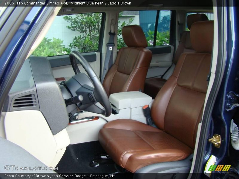 Midnight Blue Pearl / Saddle Brown 2006 Jeep Commander Limited 4x4