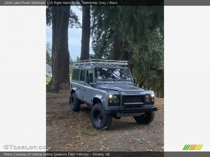 Battleship Grey / Black 1990 Land Rover Defender 110 Right Hand Drive