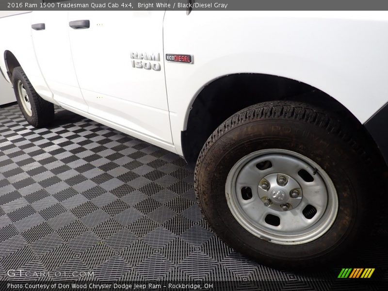 Bright White / Black/Diesel Gray 2016 Ram 1500 Tradesman Quad Cab 4x4