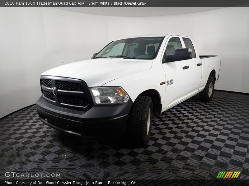 Bright White / Black/Diesel Gray 2016 Ram 1500 Tradesman Quad Cab 4x4