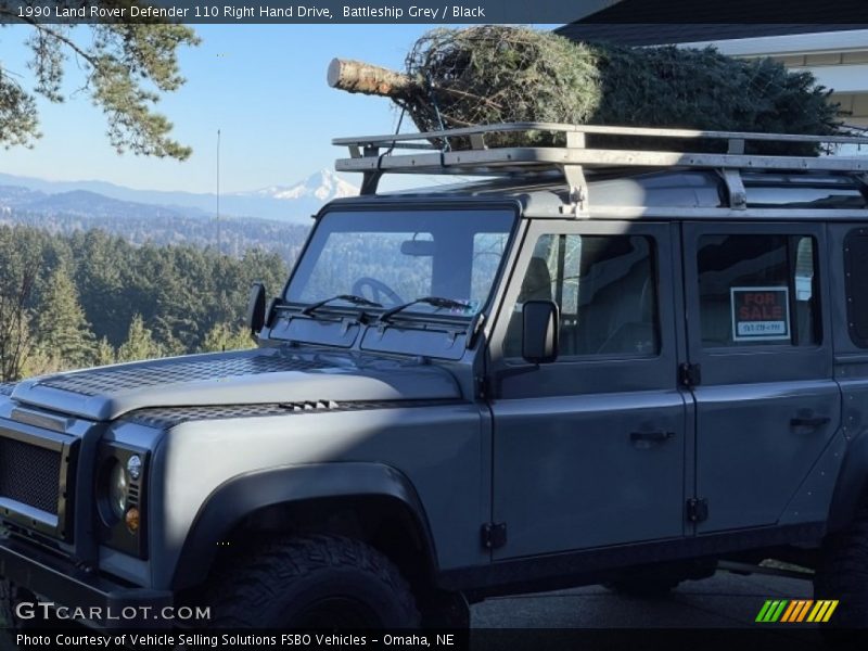 Battleship Grey / Black 1990 Land Rover Defender 110 Right Hand Drive