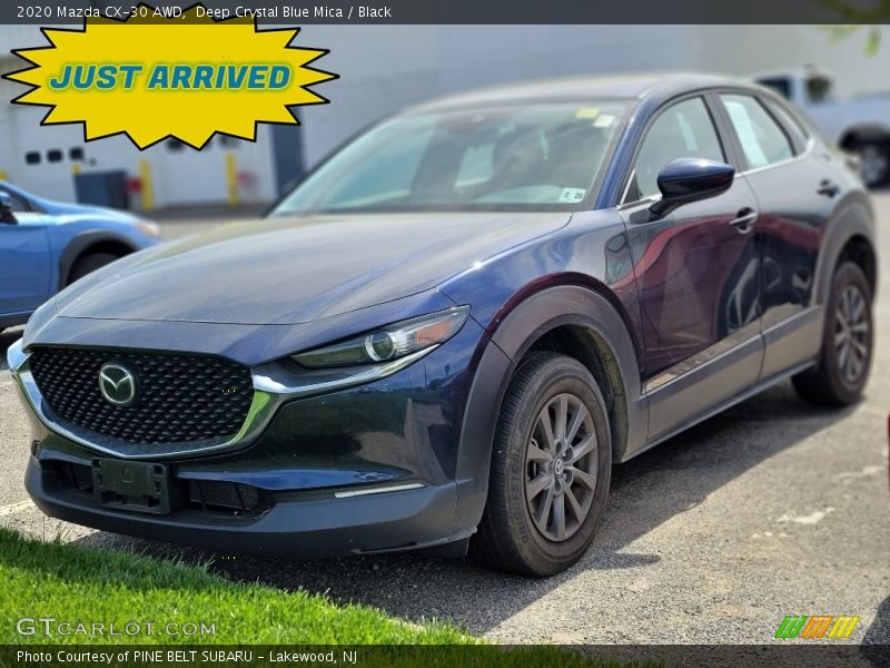 Deep Crystal Blue Mica / Black 2020 Mazda CX-30 AWD
