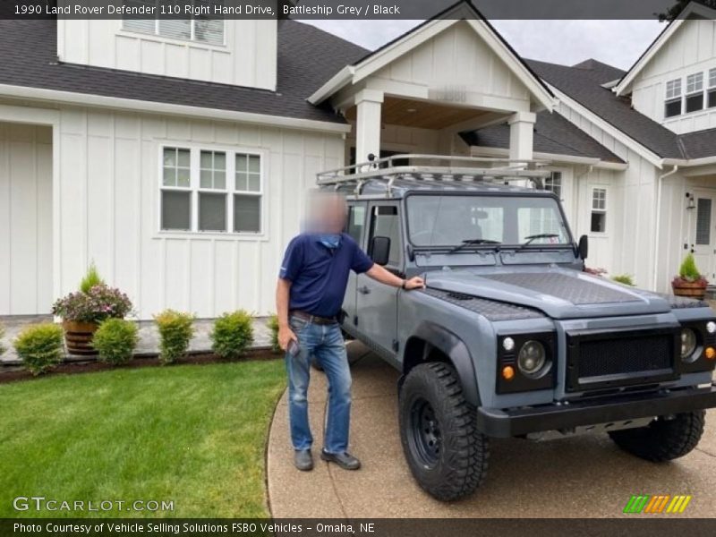 Battleship Grey / Black 1990 Land Rover Defender 110 Right Hand Drive