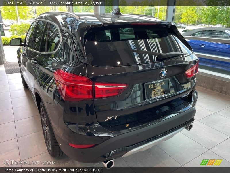 Black Sapphire Metallic / Oyster 2021 BMW X1 xDrive28i