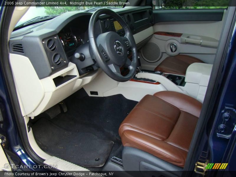 Midnight Blue Pearl / Saddle Brown 2006 Jeep Commander Limited 4x4
