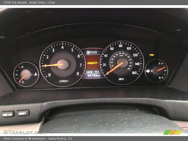 Bright Silver / Gray 2008 Kia Amanti