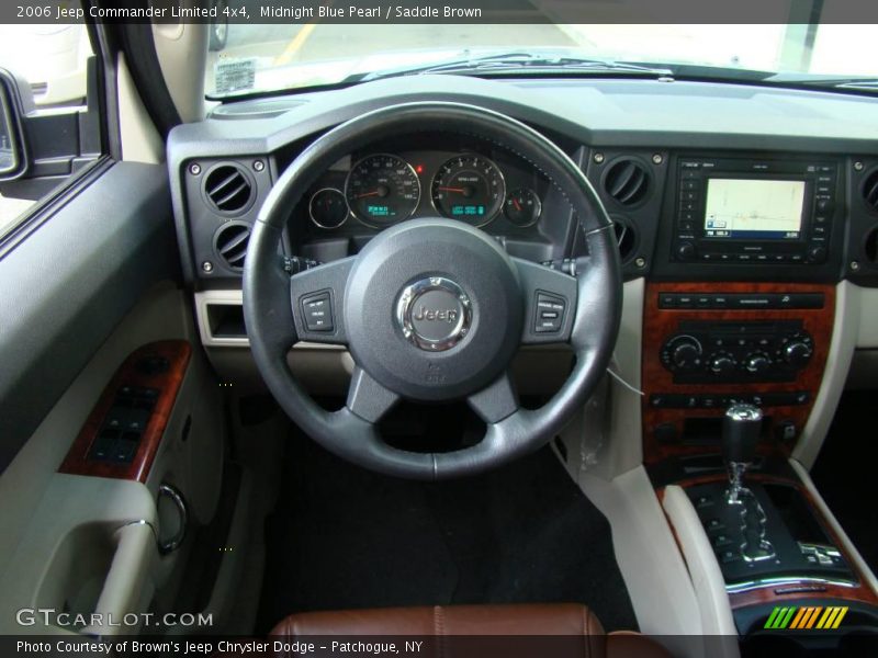 Midnight Blue Pearl / Saddle Brown 2006 Jeep Commander Limited 4x4