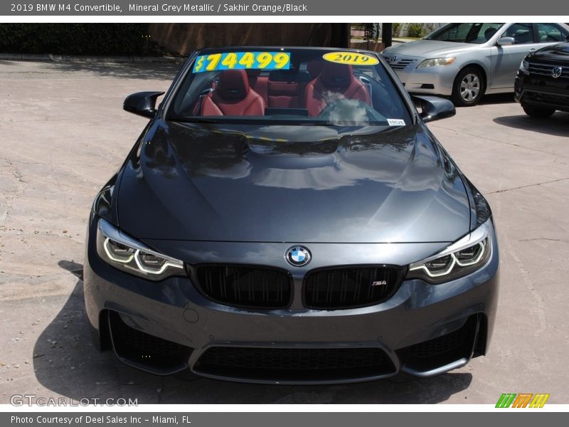 Mineral Grey Metallic / Sakhir Orange/Black 2019 BMW M4 Convertible