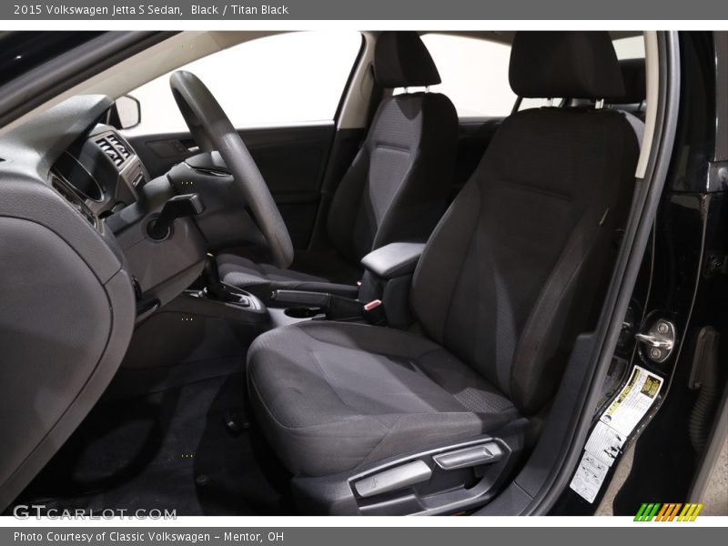 Black / Titan Black 2015 Volkswagen Jetta S Sedan