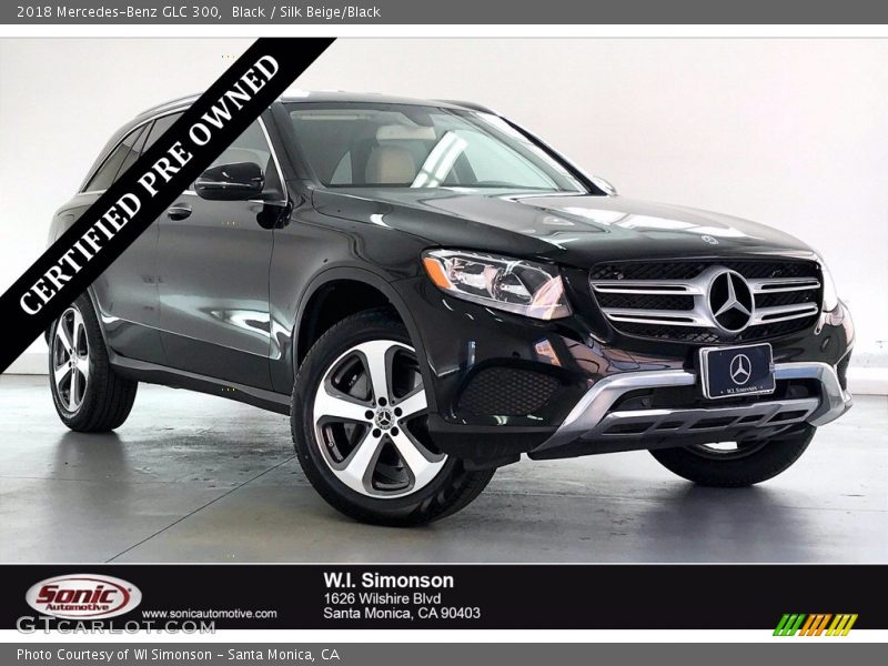 Black / Silk Beige/Black 2018 Mercedes-Benz GLC 300