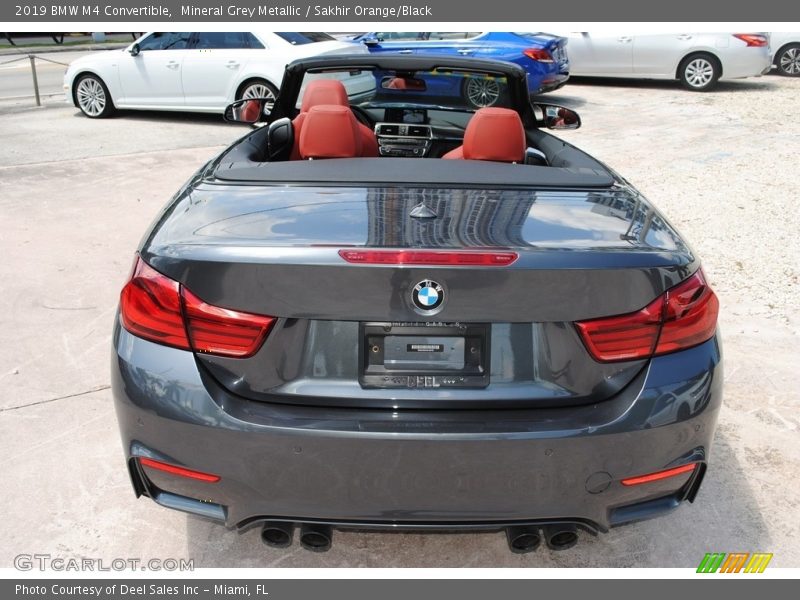 Mineral Grey Metallic / Sakhir Orange/Black 2019 BMW M4 Convertible