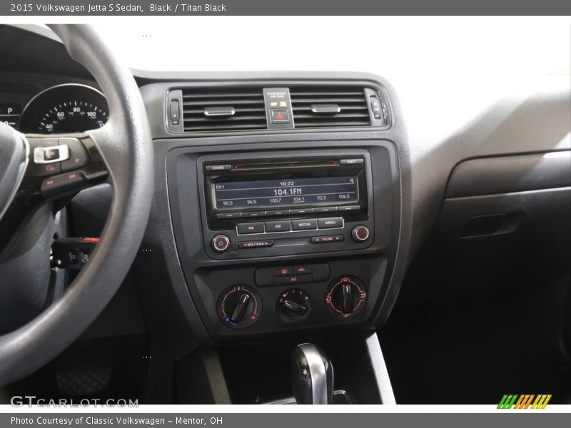 Controls of 2015 Jetta S Sedan