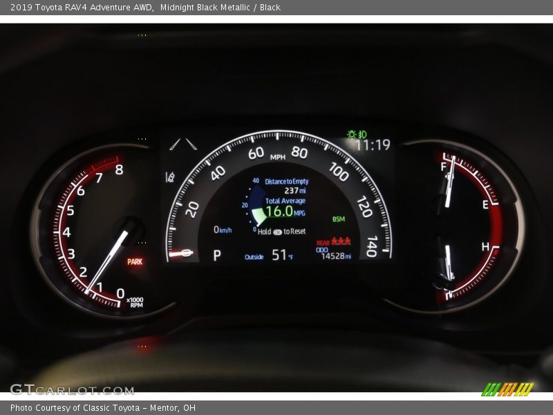 Midnight Black Metallic / Black 2019 Toyota RAV4 Adventure AWD