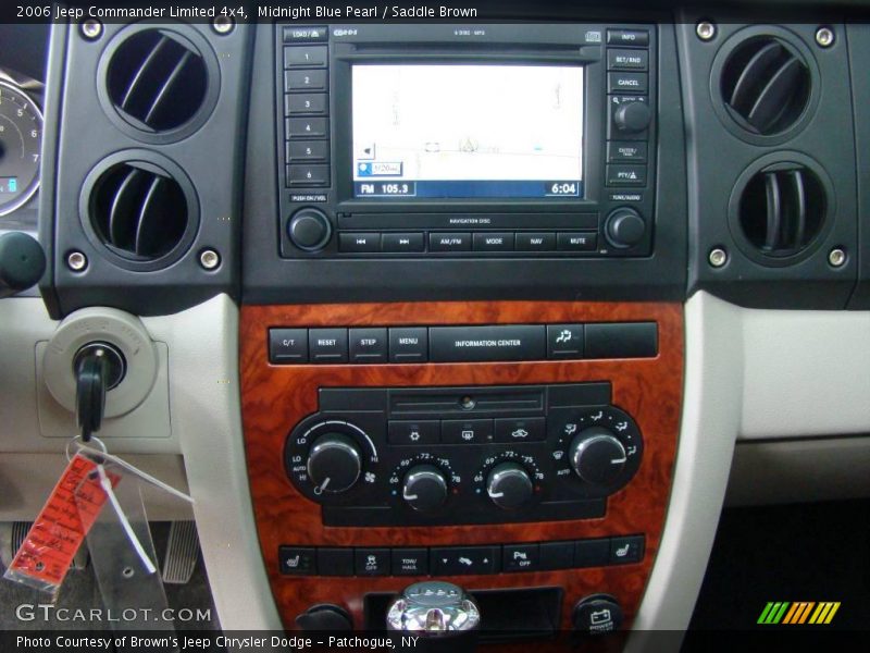 Midnight Blue Pearl / Saddle Brown 2006 Jeep Commander Limited 4x4