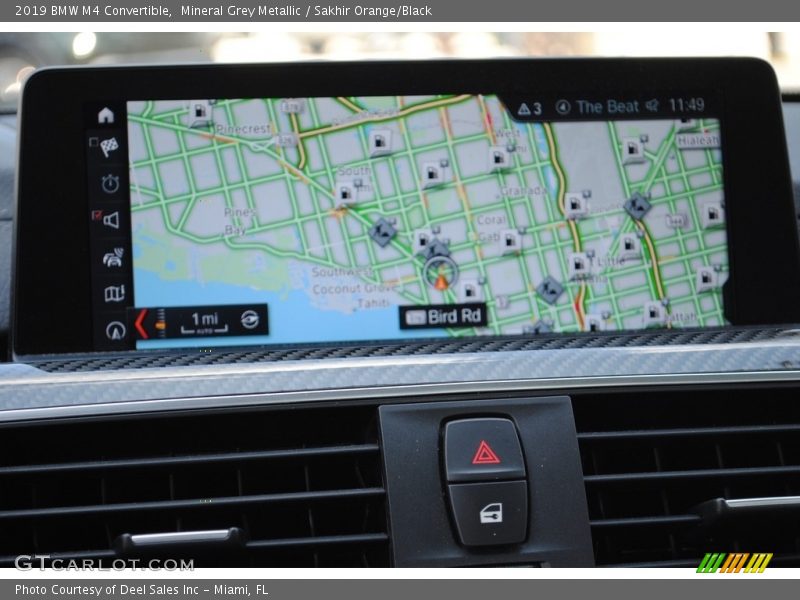 Navigation of 2019 M4 Convertible