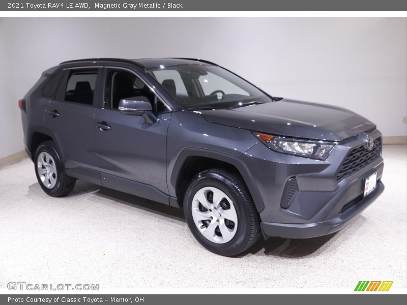 Magnetic Gray Metallic / Black 2021 Toyota RAV4 LE AWD