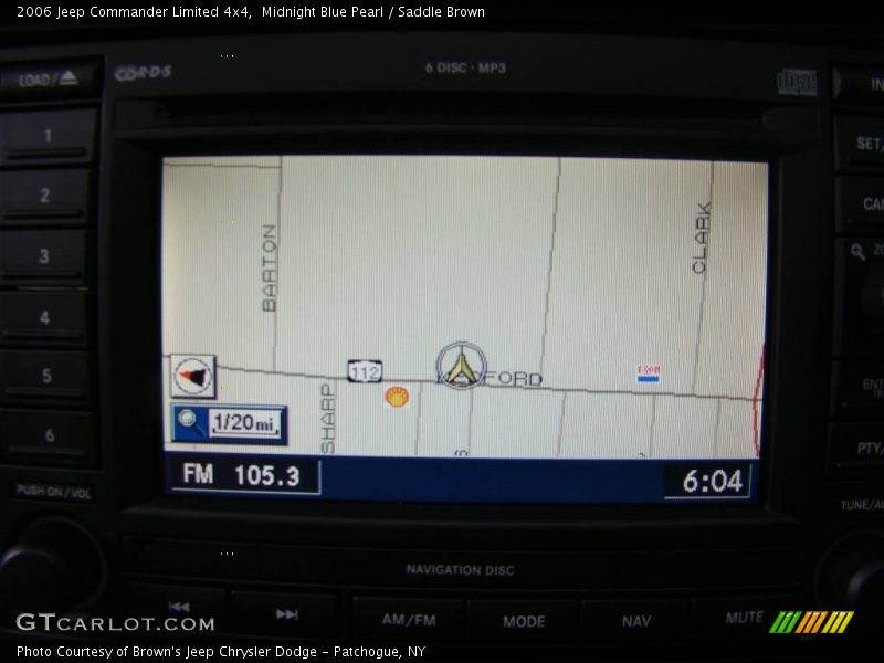 Midnight Blue Pearl / Saddle Brown 2006 Jeep Commander Limited 4x4