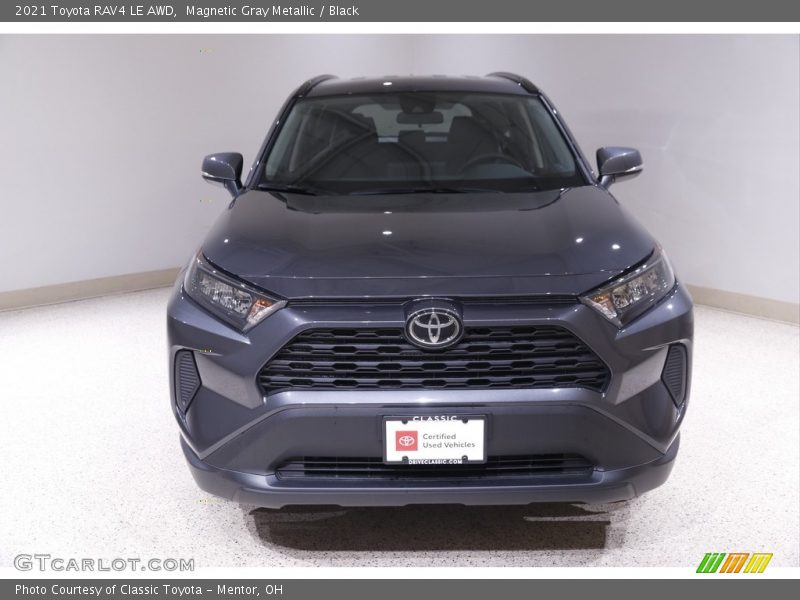 Magnetic Gray Metallic / Black 2021 Toyota RAV4 LE AWD