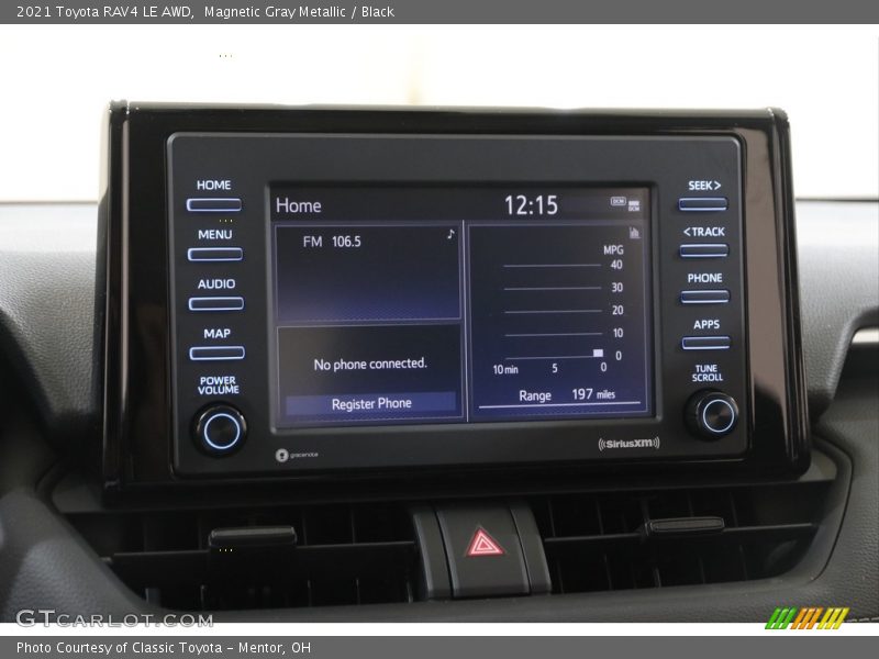Controls of 2021 RAV4 LE AWD