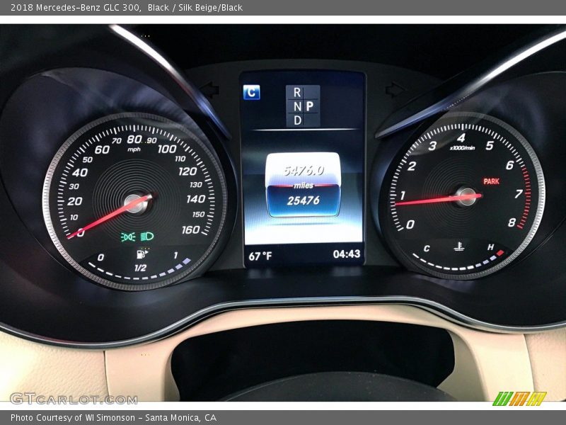 Black / Silk Beige/Black 2018 Mercedes-Benz GLC 300