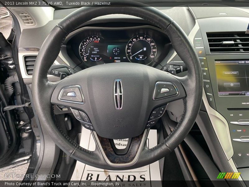 Tuxedo Black / Hazelnut 2013 Lincoln MKZ 3.7L V6 AWD