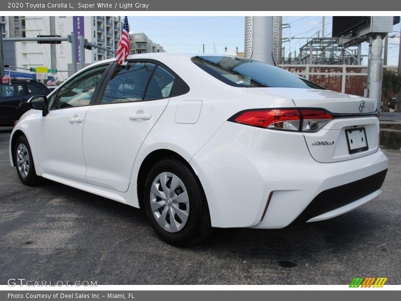 Super White / Light Gray 2020 Toyota Corolla L