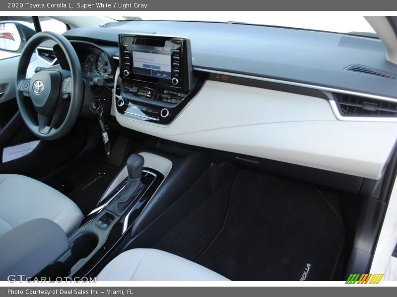 Super White / Light Gray 2020 Toyota Corolla L