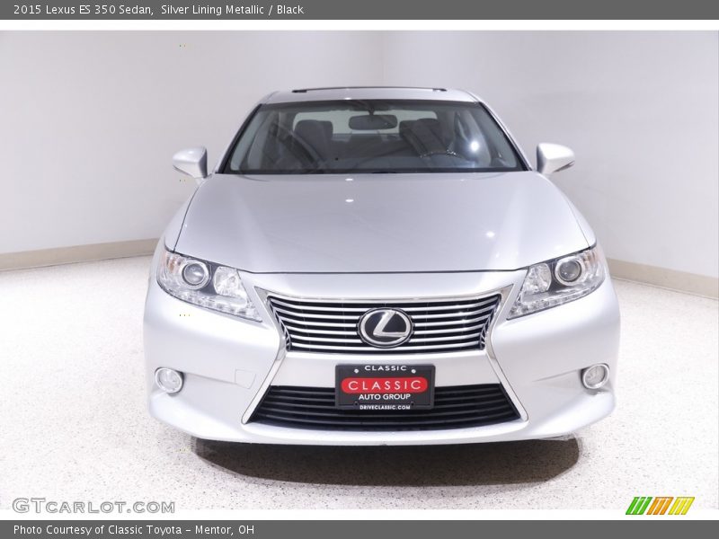 Silver Lining Metallic / Black 2015 Lexus ES 350 Sedan