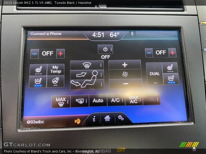 Tuxedo Black / Hazelnut 2013 Lincoln MKZ 3.7L V6 AWD