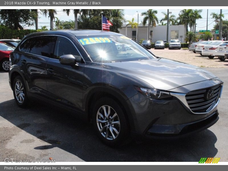 Machine Gray Metallic / Black 2018 Mazda CX-9 Touring