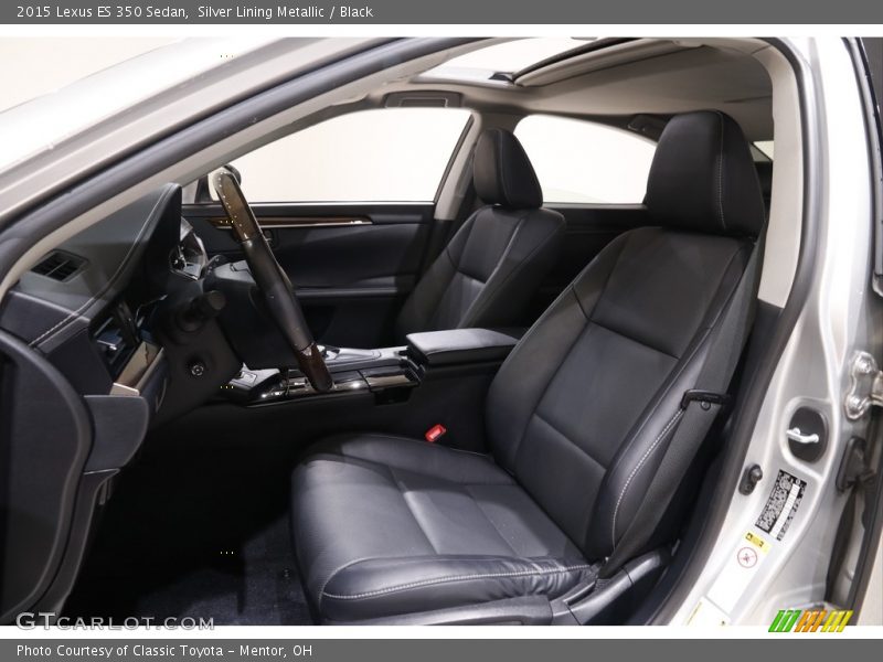 Silver Lining Metallic / Black 2015 Lexus ES 350 Sedan
