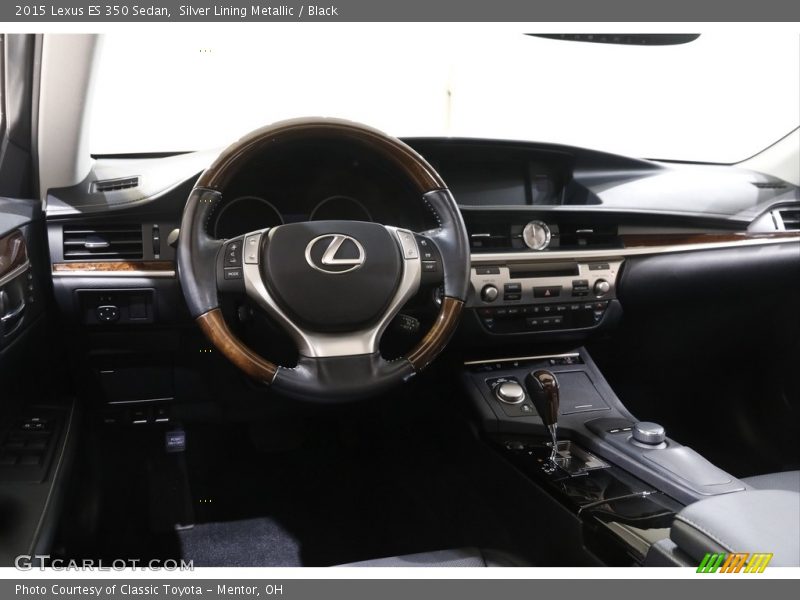 Silver Lining Metallic / Black 2015 Lexus ES 350 Sedan