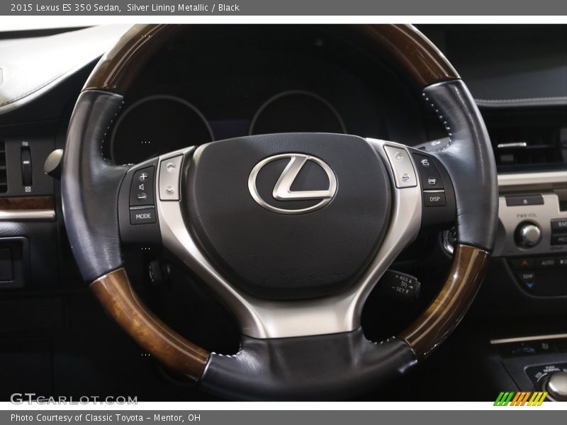 Silver Lining Metallic / Black 2015 Lexus ES 350 Sedan