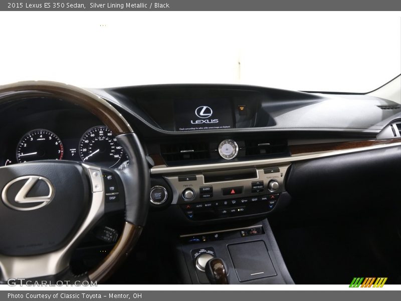 Silver Lining Metallic / Black 2015 Lexus ES 350 Sedan