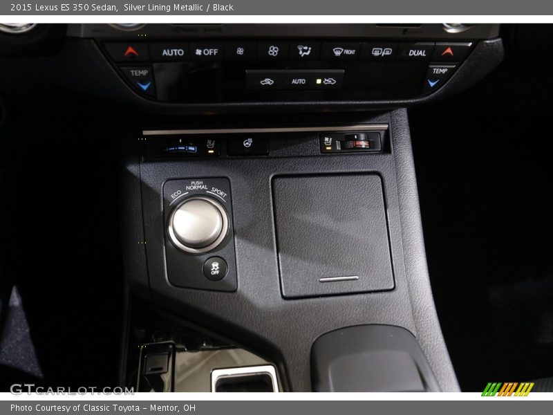 Silver Lining Metallic / Black 2015 Lexus ES 350 Sedan
