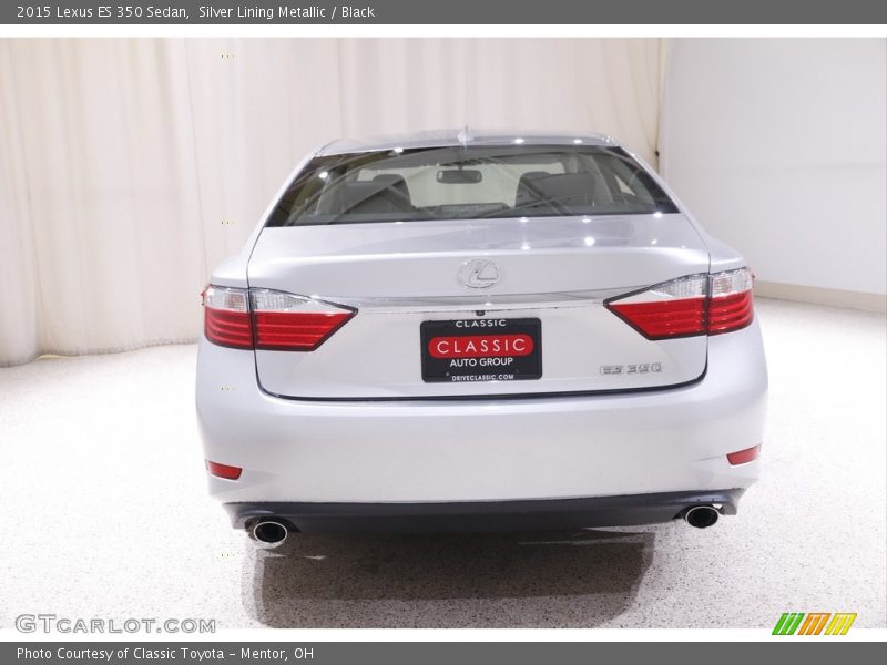 Silver Lining Metallic / Black 2015 Lexus ES 350 Sedan