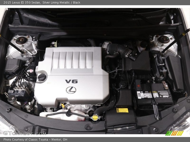 Silver Lining Metallic / Black 2015 Lexus ES 350 Sedan