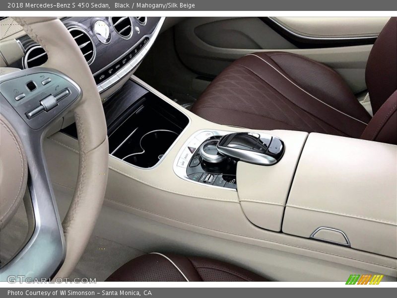 Black / Mahogany/Silk Beige 2018 Mercedes-Benz S 450 Sedan